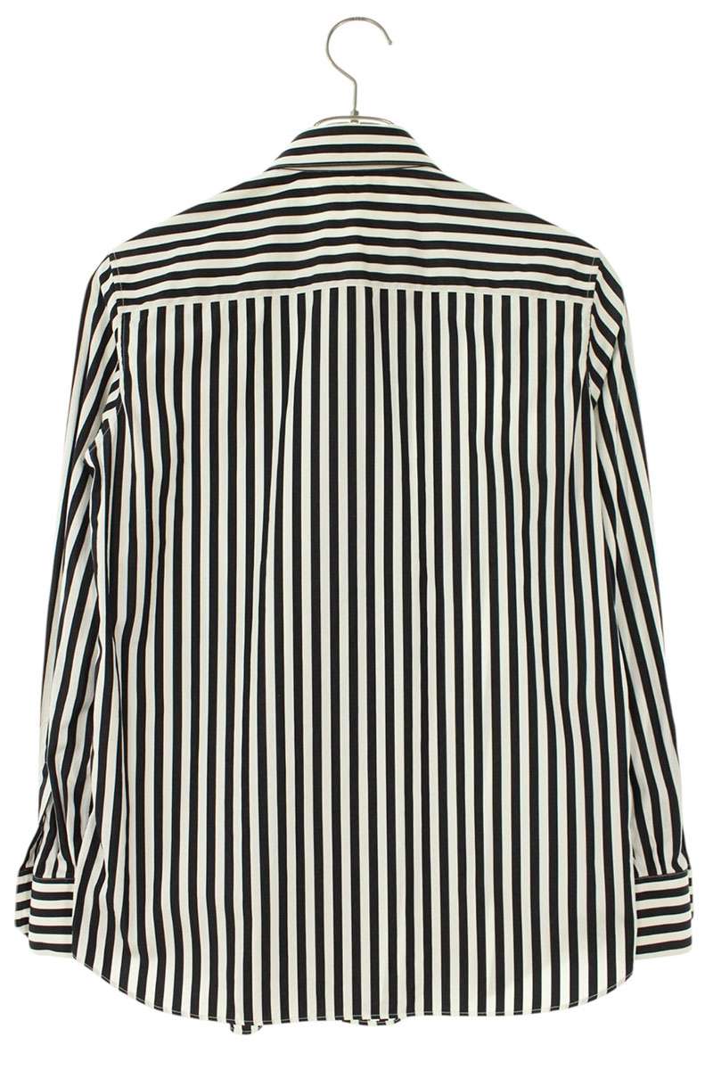 CELINE Stripe Cotton Long Sleeve Shirt Multi Size XL