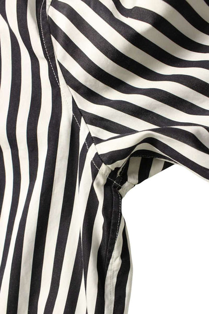 CELINE Stripe Cotton Long Sleeve Shirt Multi Size XL