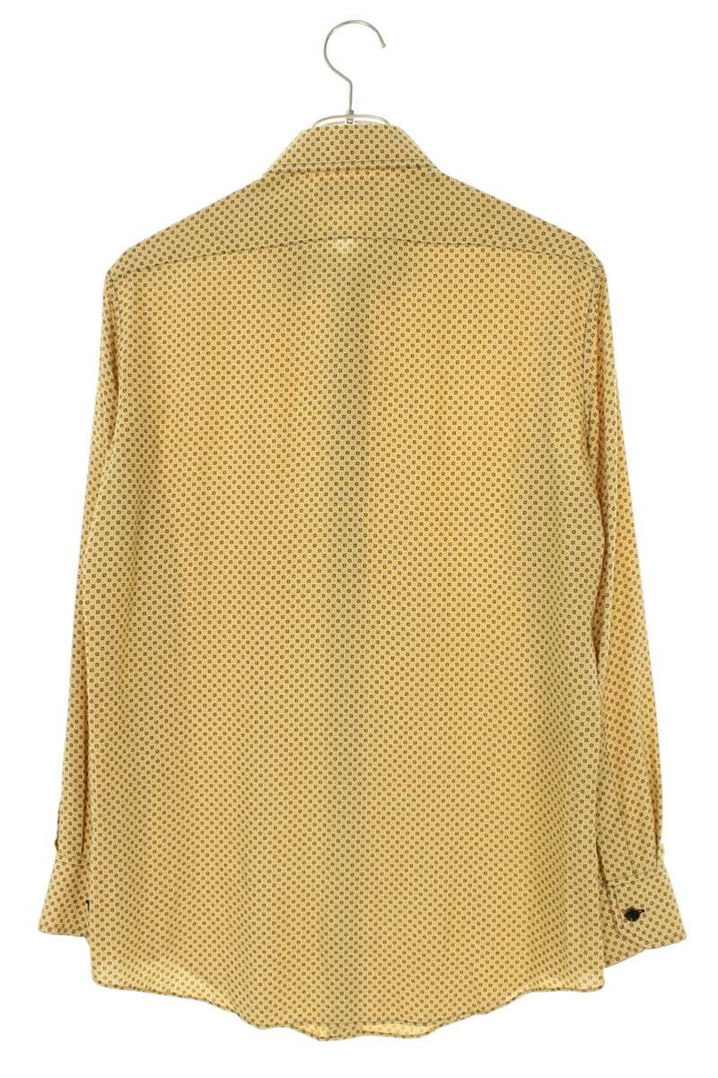 CELINE Square Dot Rayon Long Sleeve Shirt Multi Size XXL