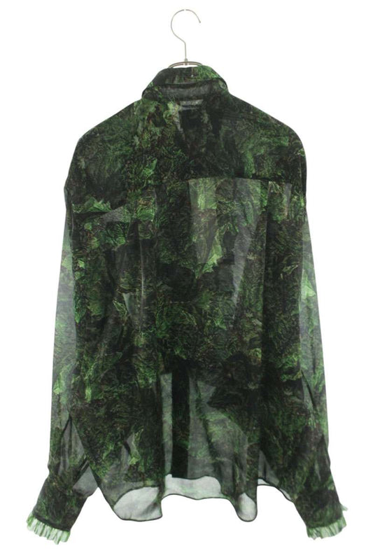 doublet 25SS LETTUCE FRILL SHIRT Green Size M