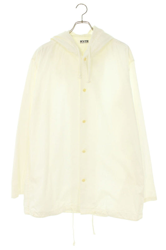 syte Hooded Cotton Long Sleeve Shirt White Size L