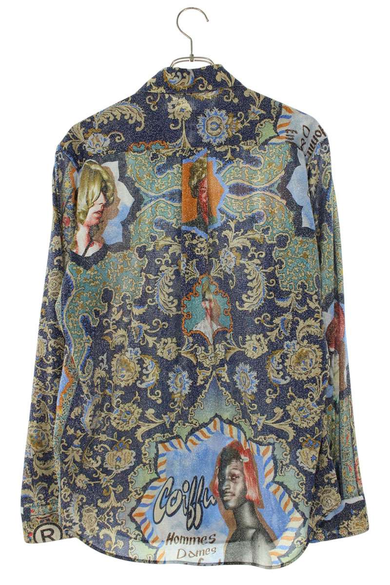 Martine Rose Human Print Long-Sleeve Shirt Size M