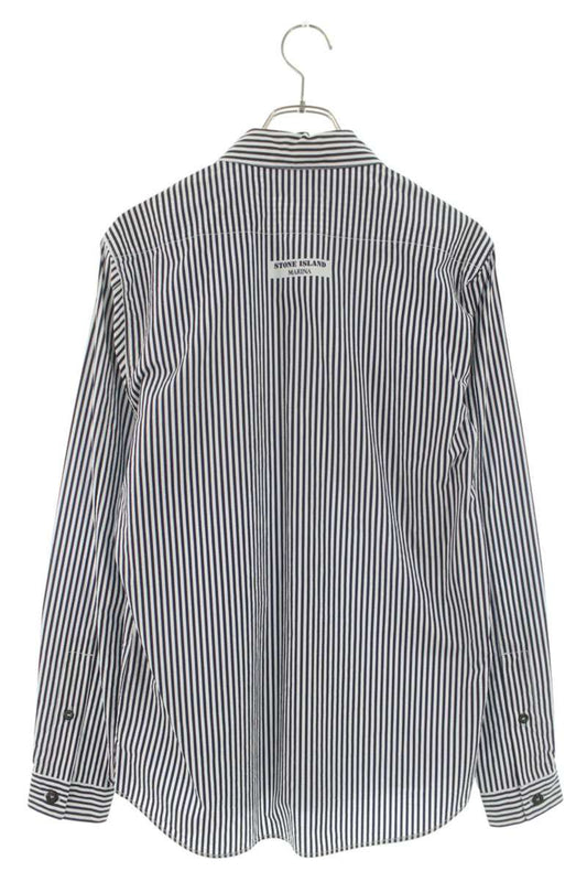 STONEISLAND Striped Cotton Long Sleeve Shirt Multi Size S