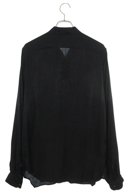 Rick Owens 19AW Cupro Long Sleeve Shirt Black Size L