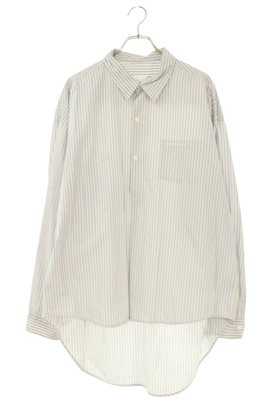GIVENCHY Striped Cotton Long Sleeve Shirt White Size XXS