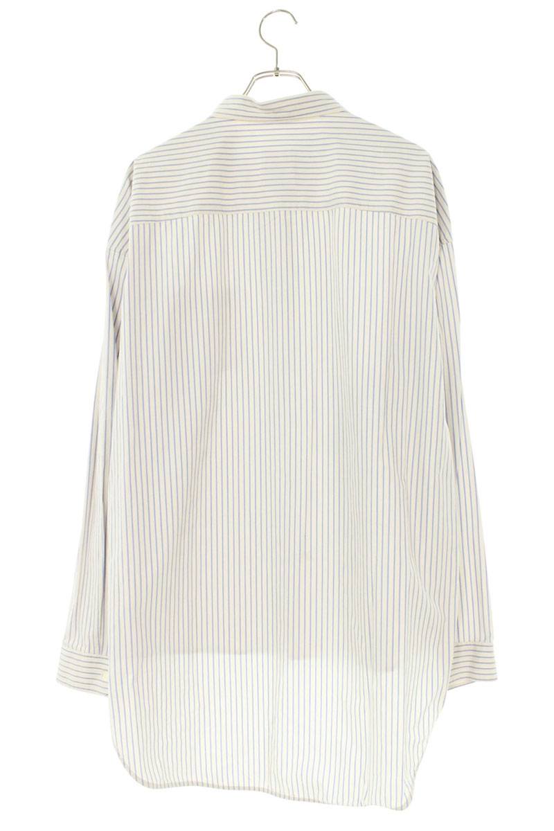 GIVENCHY Striped Cotton Long Sleeve Shirt White Size XXS