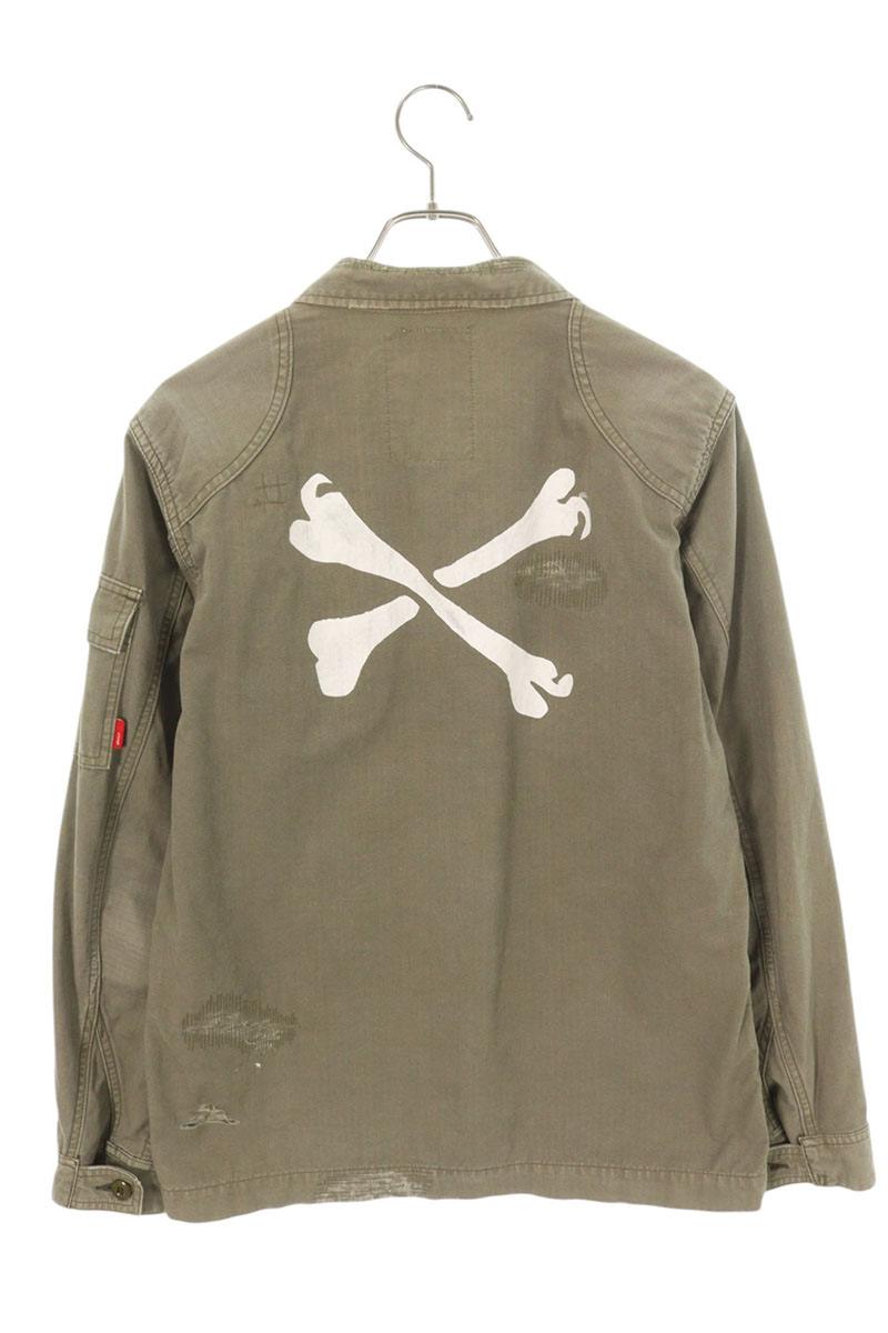 Wtaps 11AW JINGLE L S Print Long Sleeve Shirt Green Size M