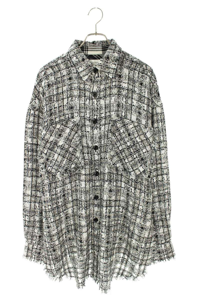 Faith Connexion Oversized Long Sleeve Shirt White Size S