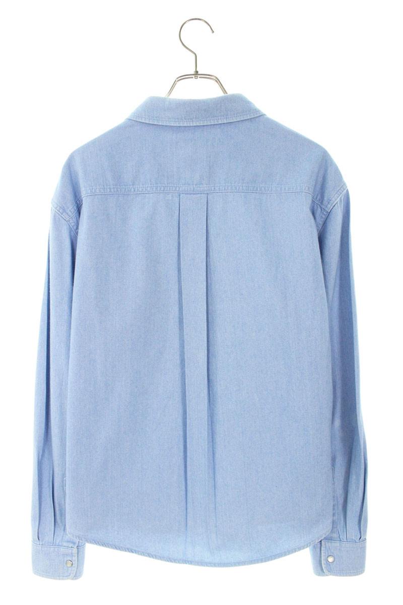 Marni Light Blue Cotton Denim Long Sleeve Shirt Size M