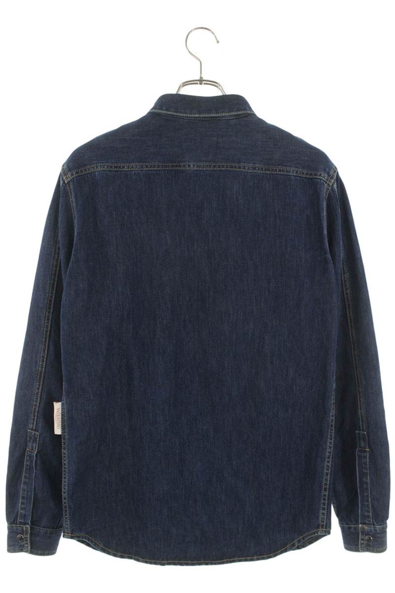 Valentino Denim Long Sleeve Shirt Blue Size S