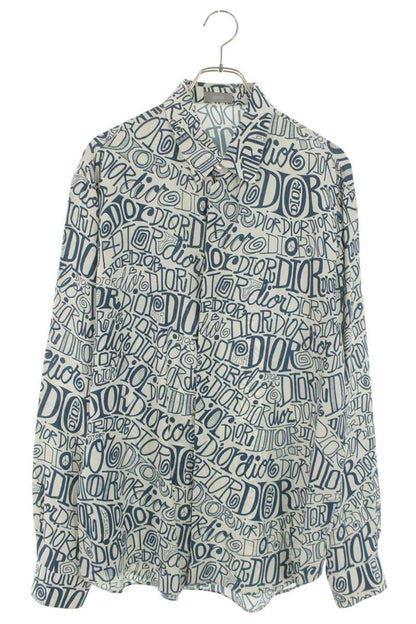 DIOR 20AW DIOR AND SHAWN All-Over Print Rayon Shirt Size XS