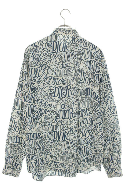 DIOR 20AW DIOR AND SHAWN All-Over Print Rayon Shirt Size XS