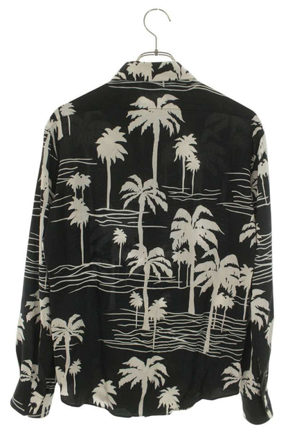 CELINE 21SS Drugstore Collar Palm Tree Rayon Shirt Size XXL