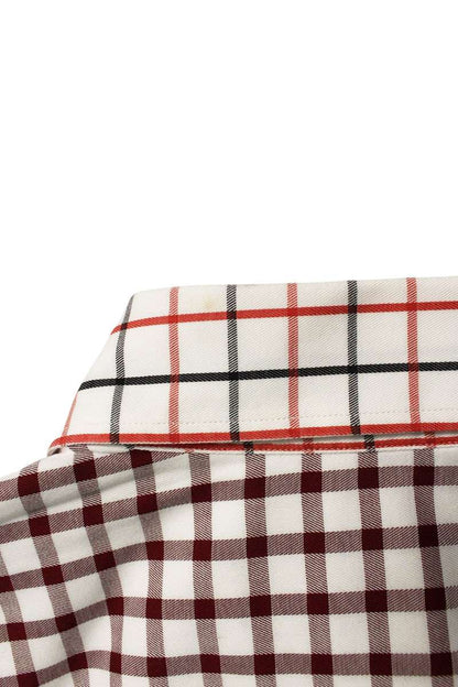 STELLA McCARTNEY Check Button-Down Cotton Shirt Size 39