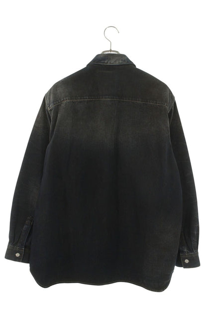 ACNE STUDIOS Vintage Wash Denim Long Sleeve Shirt Size S