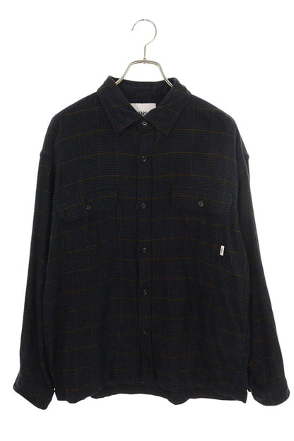Wtaps 24AW Long Sleeve Shirt Blue Size L
