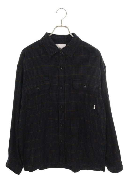 Wtaps 24AW Long Sleeve Shirt Blue Size L