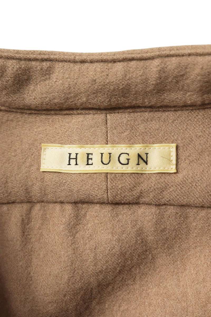 HEUGN Wool Long Sleeve Shirt Beige Size 2