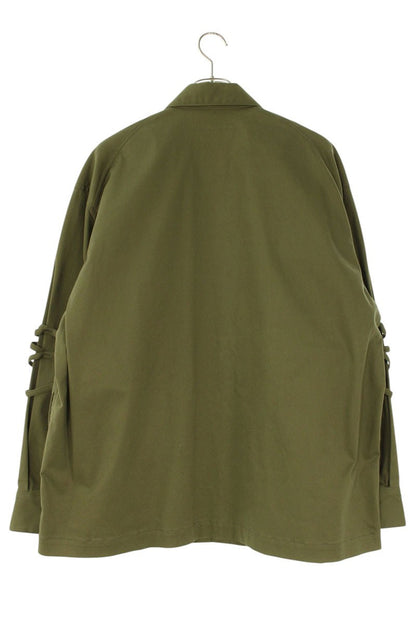 ALMOSTBLACK Design Long Sleeve Shirt Green Size L