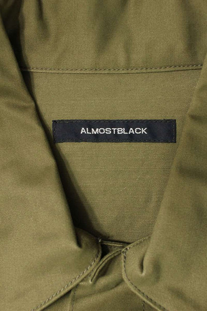 ALMOSTBLACK Design Long Sleeve Shirt Green Size L