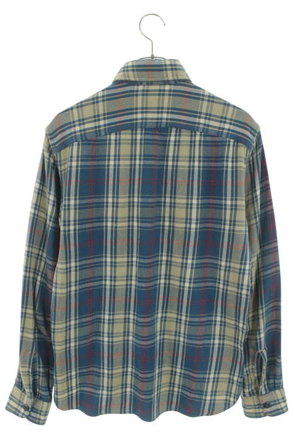 RRL Check Cotton Long Sleeve Shirt Blue Size XS
