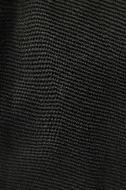 OVERCOAT Wool Open Collar Long Sleeve Shirt Black Size S