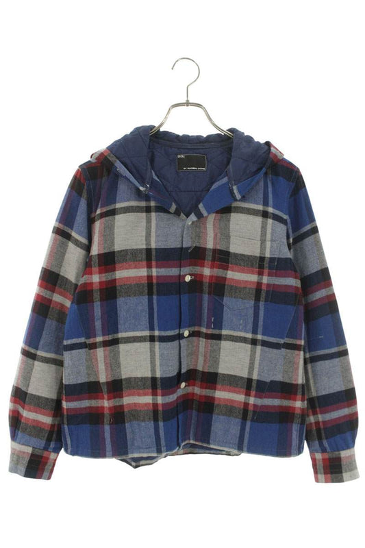 Number (N)ine Long Sleeve Shirt Blue x Red x Gray Size M