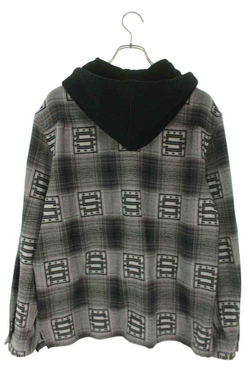 Supreme Hooded Shadow Plaid Shirt Multi Size S