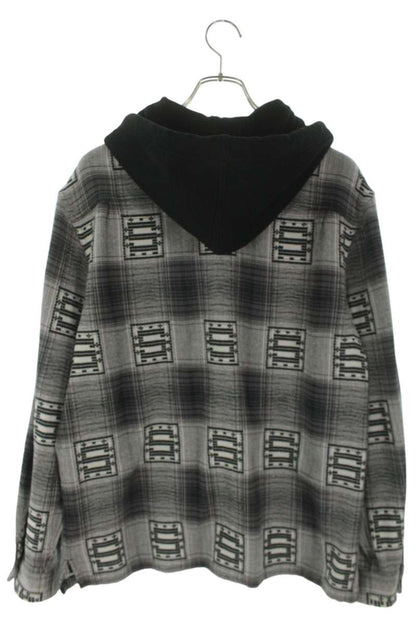Supreme Hooded Shadow Plaid Shirt Multi Size S