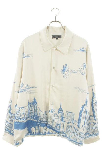 KITH Scenic Long Sleeve Boxy Collared Overshirt Multi Size M