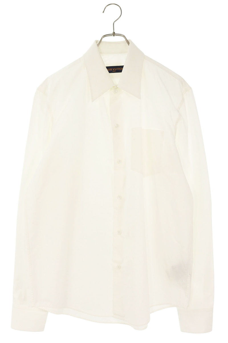 Louis Vuitton Logo Long Sleeve Shirt White Size L