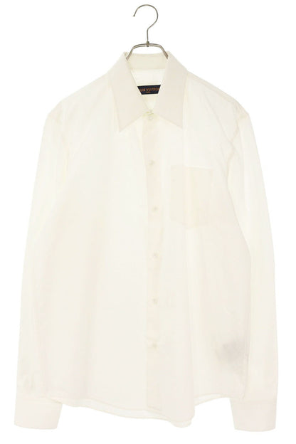 Louis Vuitton Logo Long Sleeve Shirt White Size L
