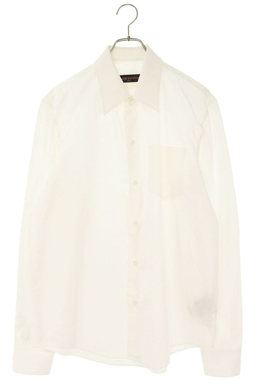 Louis Vuitton Logo Long Sleeve Shirt White Size L