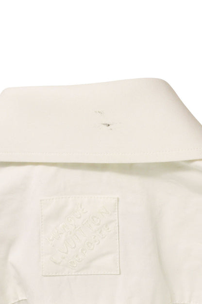 Louis Vuitton Logo Long Sleeve Shirt White Size L