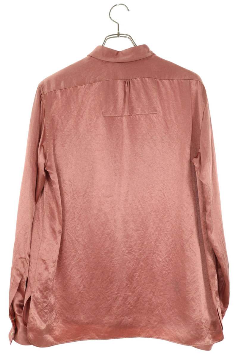 GUCCI Stitch Acetate Long Sleeve Shirt Pink Size S