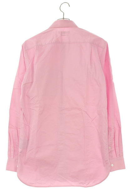 NYC CALVIN KLEIN Metal Button Cotton Long Sleeve Shirt Pink Size 38