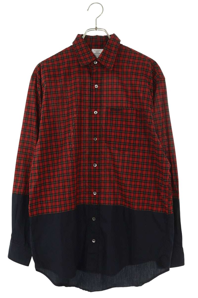 Vetements Long Sleeve Shirt Red x Blue Size XS