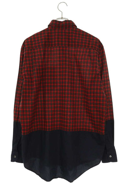 Vetements Long Sleeve Shirt Red x Blue Size XS