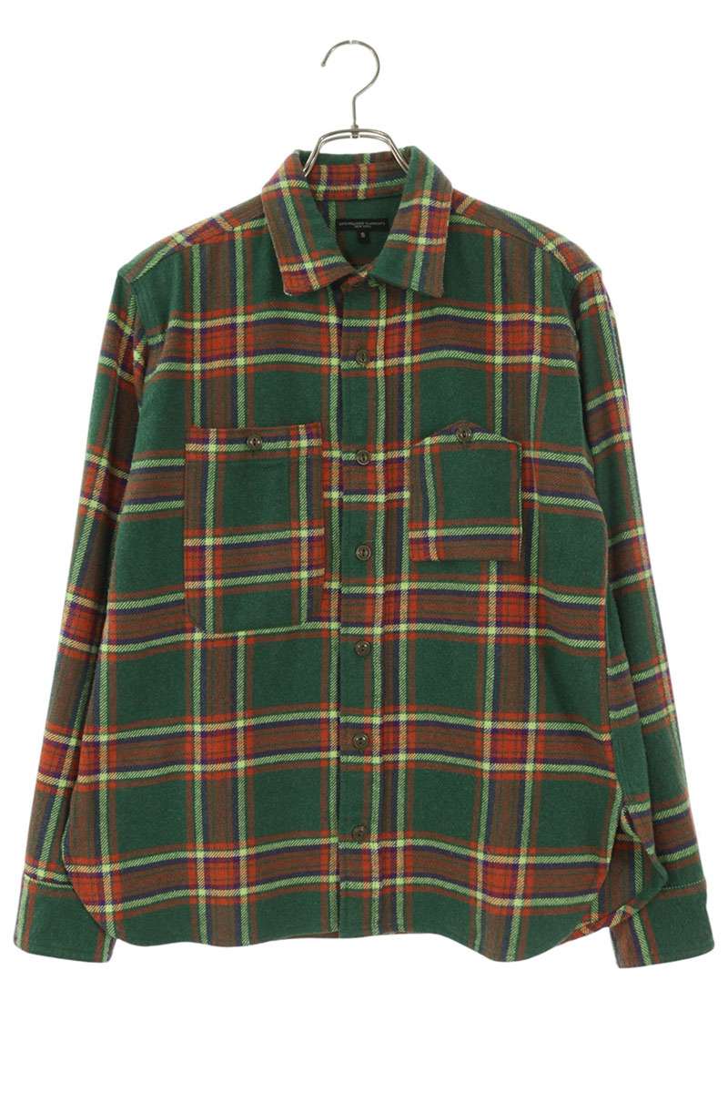 Engineered Garments Long Sleeve Shirt Green Size S