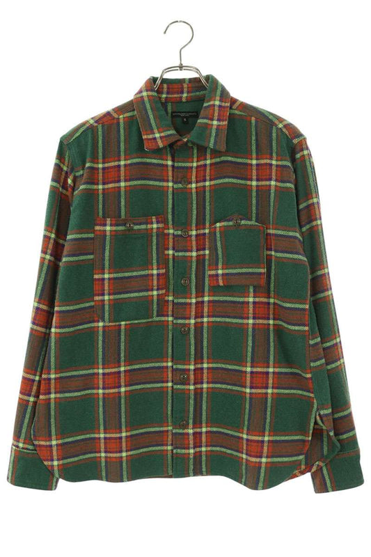 Engineered Garments Long Sleeve Shirt Green Size S
