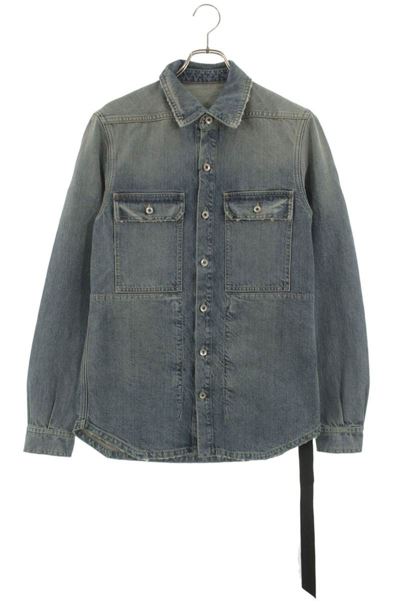 DRKSHDW Denim Long Sleeve Shirt Indigo Size XS