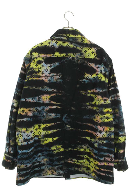 LOUISVUITTON 21AW Monogram Tie-Dye Denim Shirt Size XL