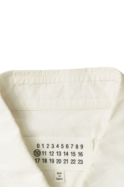 Maison Margiela 18AW Cotton Long Sleeve Shirt White Size XXL