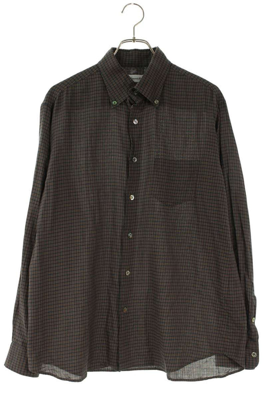 ABELIAEDOWARDGOUCHA Down Long Sleeve Shirt Gray x Brown Size 3