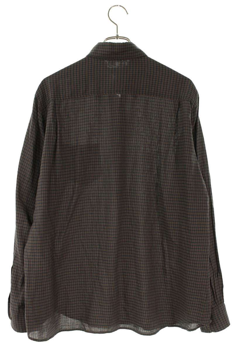 ABELIAEDOWARDGOUCHA Down Long Sleeve Shirt Gray x Brown Size 3
