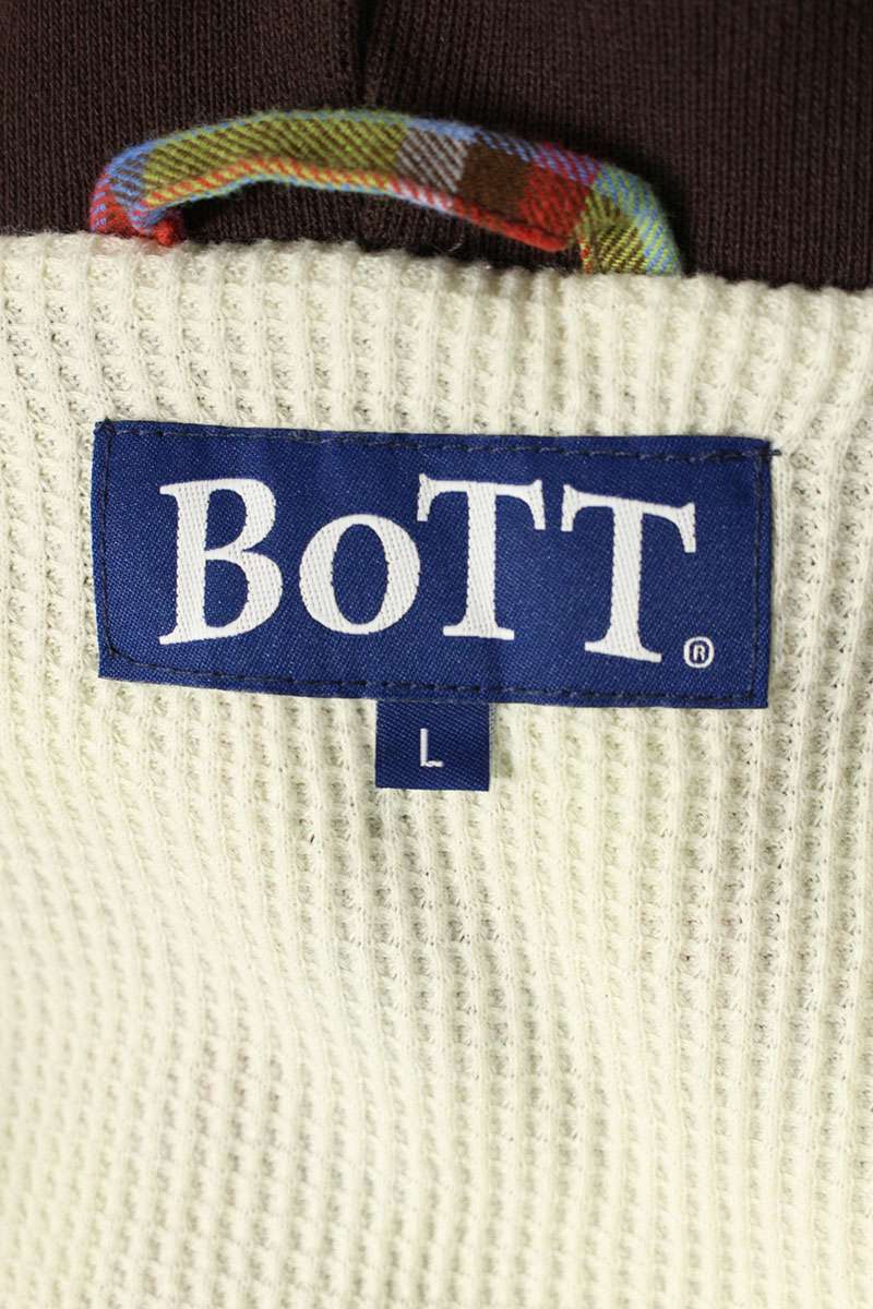 BoTT Flannel Check Hooded Long Sleeve Shirt Green Size L
