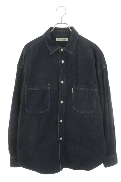 COOTIE Denim Work Shirt Blue Size M