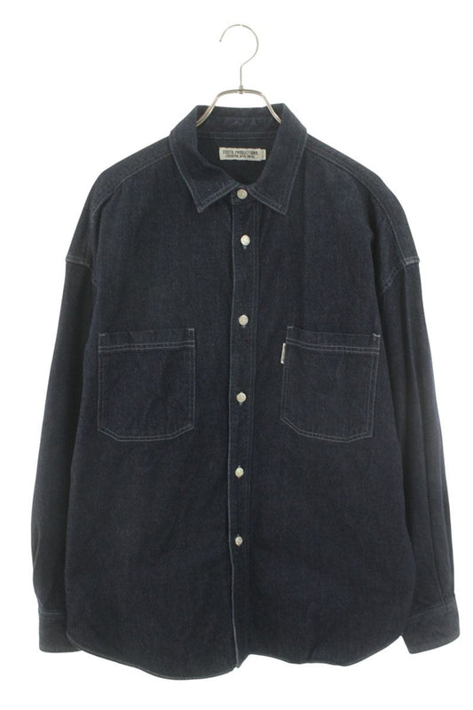 COOTIE Denim Work Shirt Blue Size M