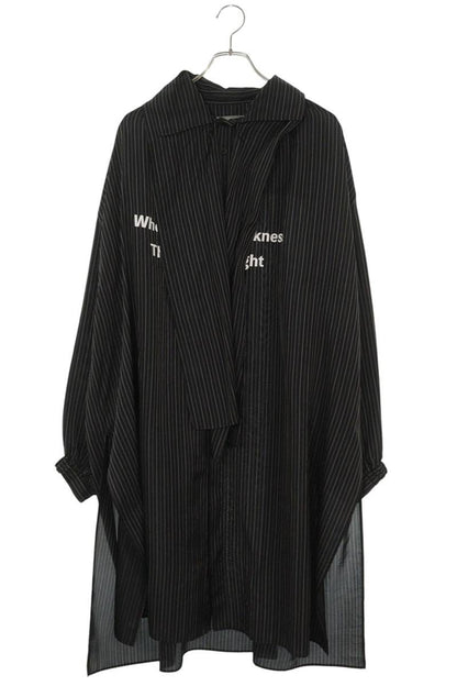 YOHJI YAMAMOTO PH Cupro Message Stole Long Shirt Size L