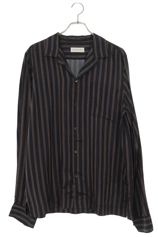 DRIES VAN NOTEN CARLY STRIPED CUPRO SHIRT Multi Size M